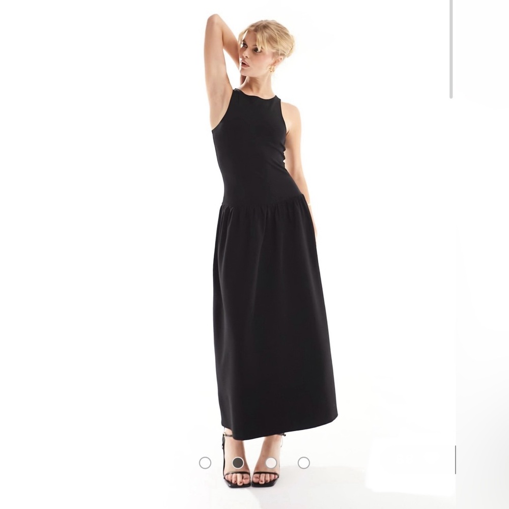 Elegant Black Midi Dress
